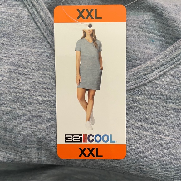 32 Degree Cool Dress With Side Pockets XXL Blue - Picture 6 of 9